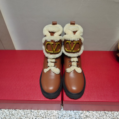Replica Valentino Boots For Women #1124831 $158.00 USD for Wholesale