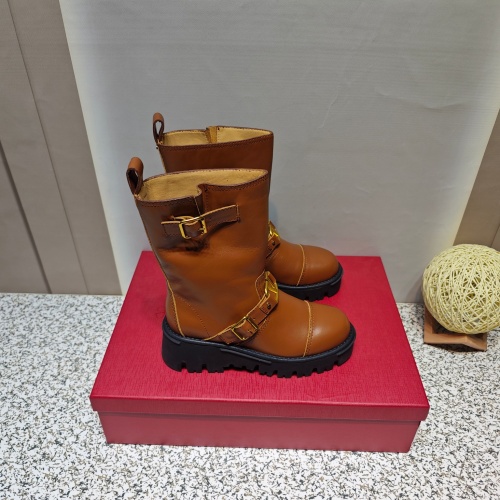 Replica Valentino Boots For Women #1124833 $145.00 USD for Wholesale