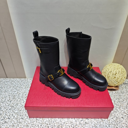 Replica Valentino Boots For Women #1124834 $145.00 USD for Wholesale