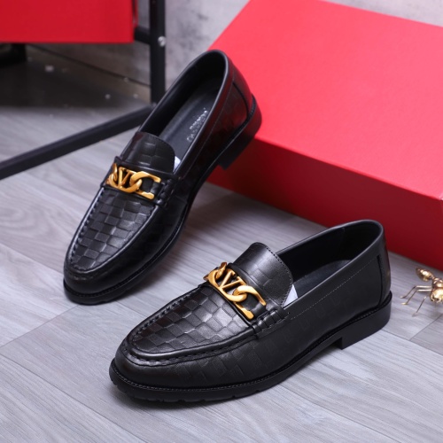 Valentino Leather Shoes For Men #1124918 $80.00 USD, Wholesale Replica Valentino Leather Shoes