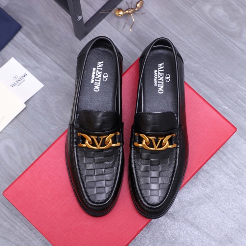 Replica Valentino Leather Shoes For Men #1124918 $80.00 USD for Wholesale