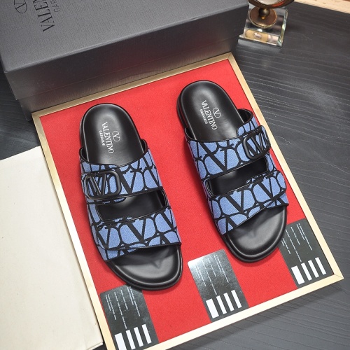 Replica Valentino Slippers For Men #1125010 $80.00 USD for Wholesale