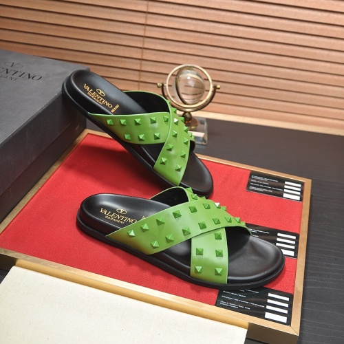 Replica Valentino Slippers For Men #1125024 $82.00 USD for Wholesale