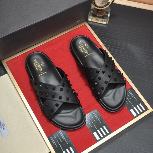 Replica Valentino Slippers For Men #1125026 $82.00 USD for Wholesale