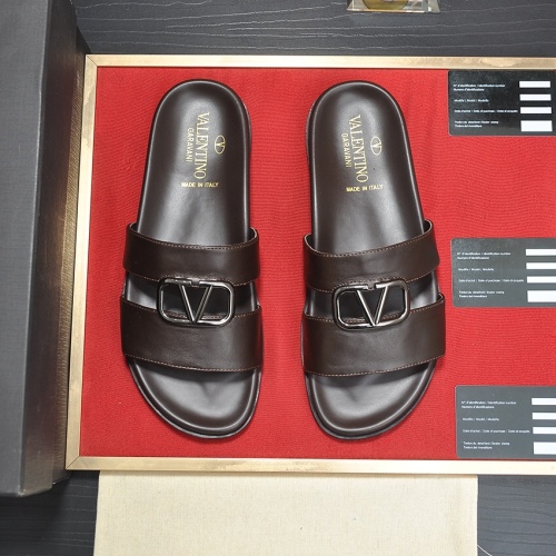Replica Valentino Slippers For Men #1125028 $82.00 USD for Wholesale