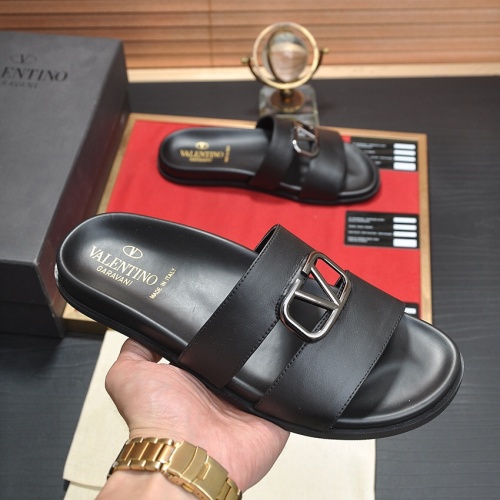 Replica Valentino Slippers For Men #1125029 $82.00 USD for Wholesale
