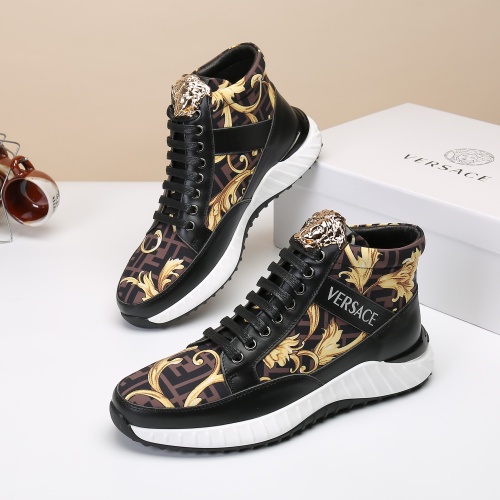 Versace High Tops Shoes For Men #1125433
