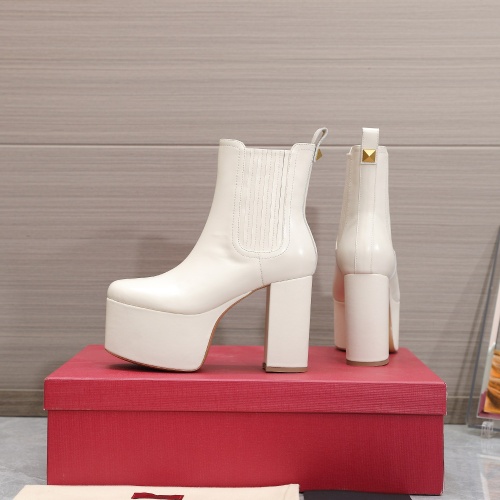 Replica Valentino Boots For Women #1125440 $140.00 USD for Wholesale