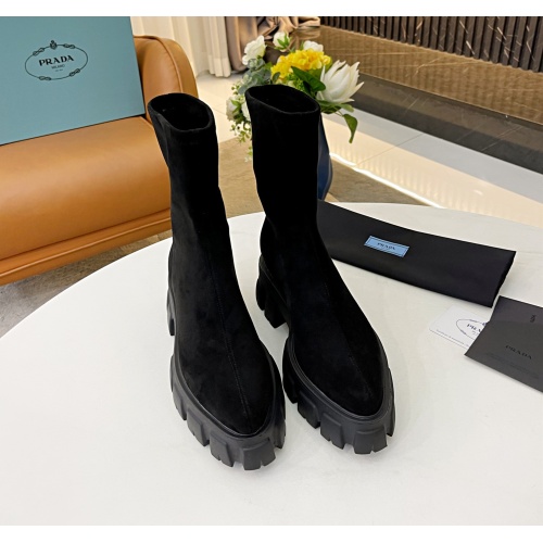 Replica Prada Boots For Women #1126361 $102.00 USD for Wholesale