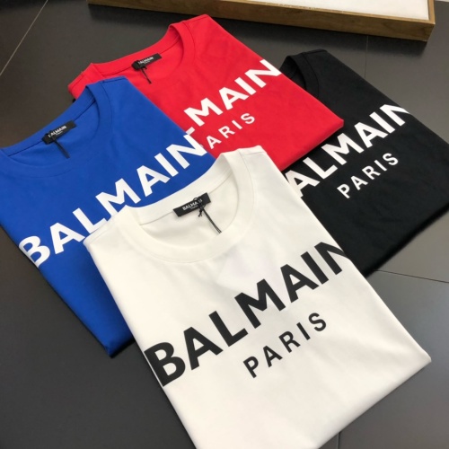 Replica Balmain T-Shirts Short Sleeved For Unisex #1127014 $27.00 USD for Wholesale