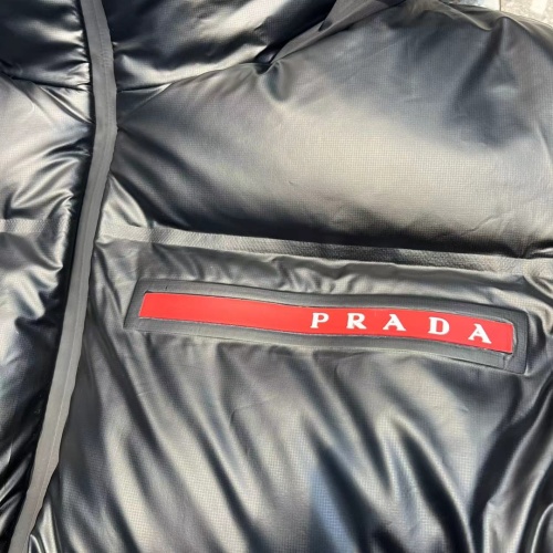 Replica Prada Down Feather Coat Long Sleeved For Unisex #1127028 $192.00 USD for Wholesale