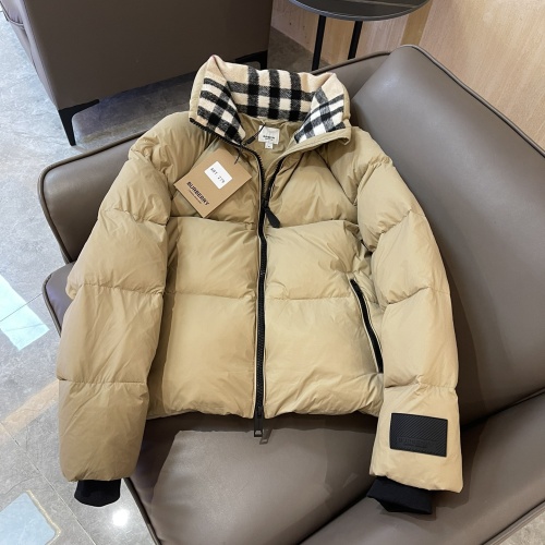 Burberry Down Feather Coat Long Sleeved For Women #1127078 $192.00 USD, Wholesale Replica Burberry Down Feather Coat