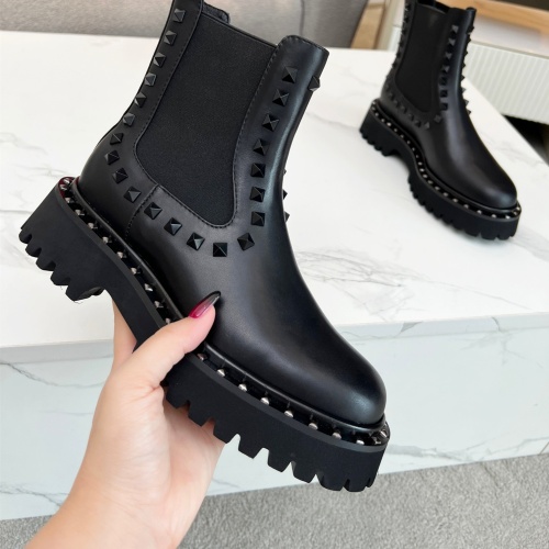 Replica Valentino Boots For Women #1127829 $102.00 USD for Wholesale