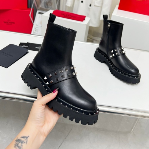 Replica Valentino Boots For Women #1127831 $108.00 USD for Wholesale