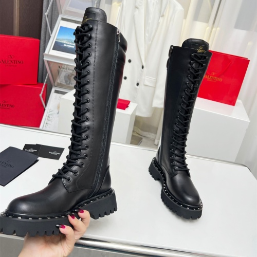 Replica Valentino Boots For Women #1127833 $150.00 USD for Wholesale