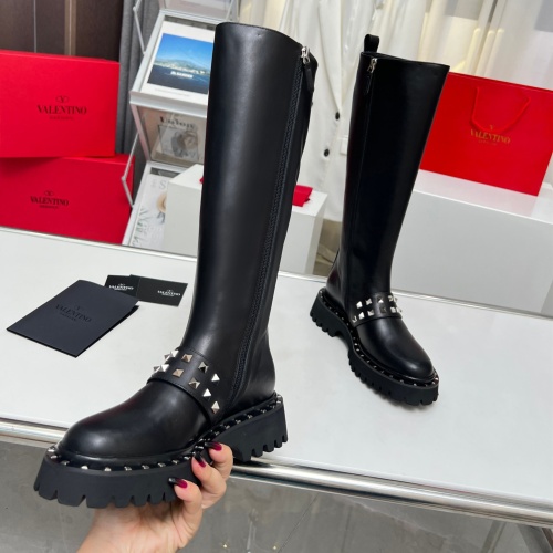 Replica Valentino Boots For Women #1127834 $150.00 USD for Wholesale