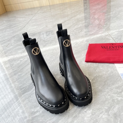 Replica Valentino Boots For Women #1127835 $105.00 USD for Wholesale