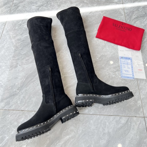 Replica Valentino Boots For Women #1127839 $115.00 USD for Wholesale