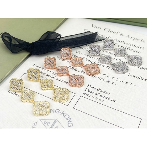 Replica Van Cleef & Arpels Earrings For Women #1128282 $32.00 USD for Wholesale
