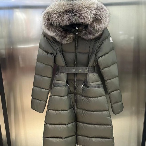 Moncler Down Feather Coat Long Sleeved For Women #1128743