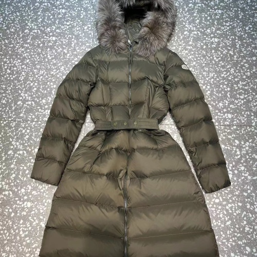 Replica Moncler Down Feather Coat Long Sleeved For Women #1128743 $202.00 USD for Wholesale