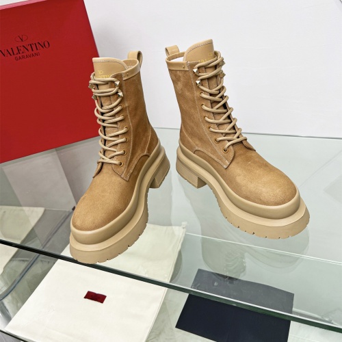Replica Valentino Boots For Women #1129426 $115.00 USD for Wholesale