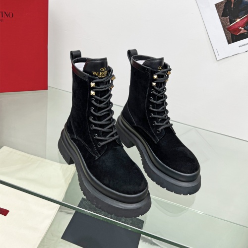 Replica Valentino Boots For Women #1129427 $115.00 USD for Wholesale