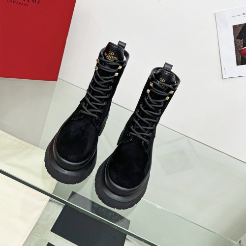 Replica Valentino Boots For Women #1129427 $115.00 USD for Wholesale