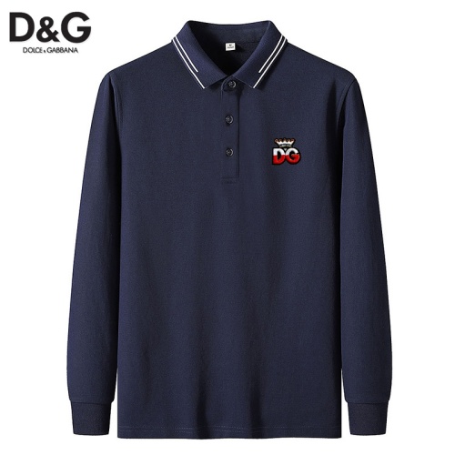 Dolce & Gabbana D&G T-Shirts Long Sleeved For Men #1129636