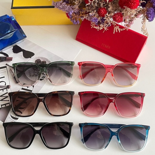 Replica Fendi AAA Quality Sunglasses #1129989 $60.00 USD for Wholesale