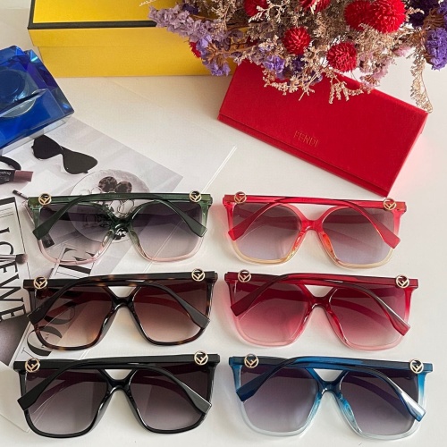 Replica Fendi AAA Quality Sunglasses #1129989 $60.00 USD for Wholesale