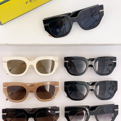 Replica Fendi AAA Quality Sunglasses #1130001 $80.00 USD for Wholesale