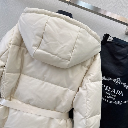 Replica Prada Down Feather Coat Long Sleeved For Women #1130326 $210.00 USD for Wholesale