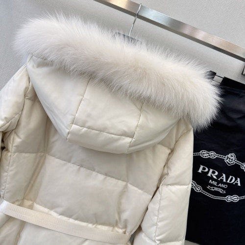 Replica Prada Down Feather Coat Long Sleeved For Women #1130328 $264.46 USD for Wholesale