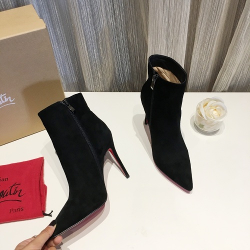 Replica Christian Louboutin Boots For Women #1131058 $100.00 USD for Wholesale