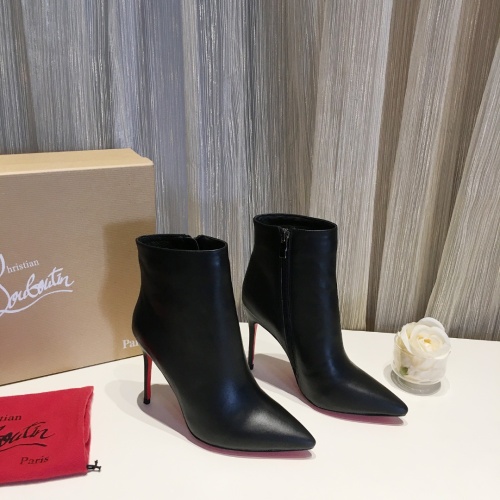Replica Christian Louboutin Boots For Women #1131059 $105.00 USD for Wholesale