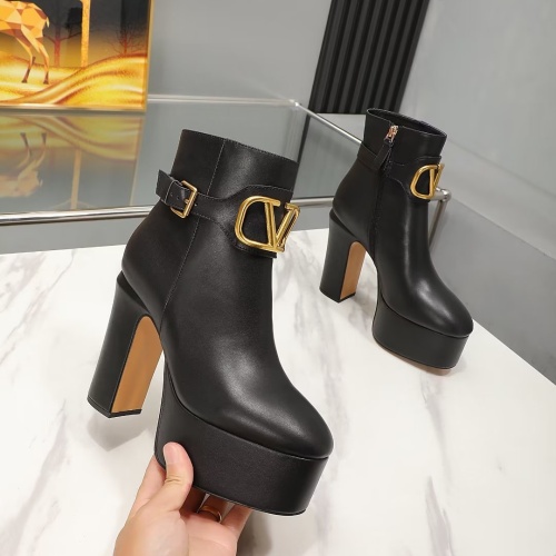 Replica Valentino Boots For Women #1131451 $112.00 USD for Wholesale