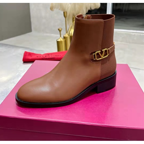 Replica Valentino Boots For Women #1131457 $98.00 USD for Wholesale