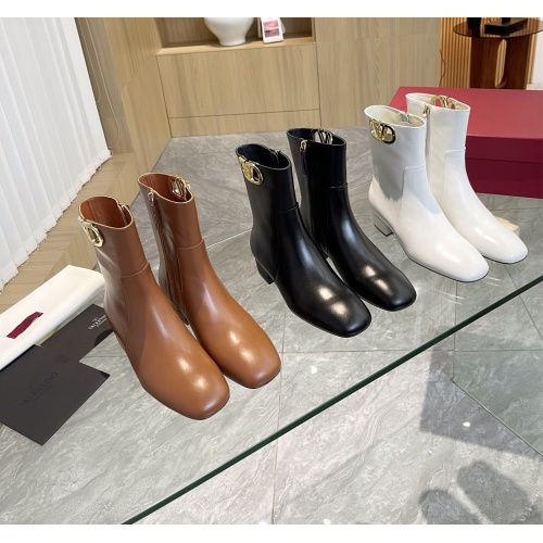 Replica Valentino Boots For Women #1131462 $128.00 USD for Wholesale