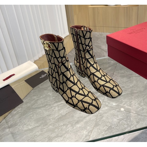 Replica Valentino Boots For Women #1131466 $125.00 USD for Wholesale