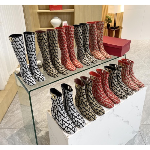 Replica Valentino Boots For Women #1131469 $145.00 USD for Wholesale
