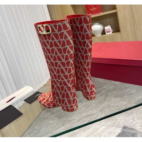 Replica Valentino Boots For Women #1131470 $145.00 USD for Wholesale