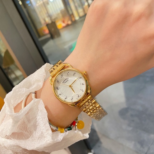 Replica Hermes Watches For Women #1131696 $29.00 USD for Wholesale