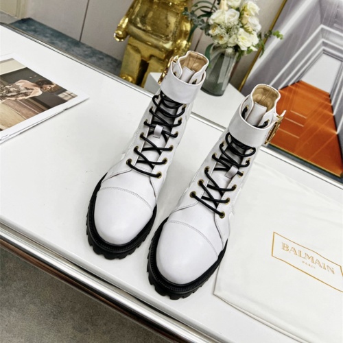 Replica Balmain Boots For Women #1132084 $135.00 USD for Wholesale