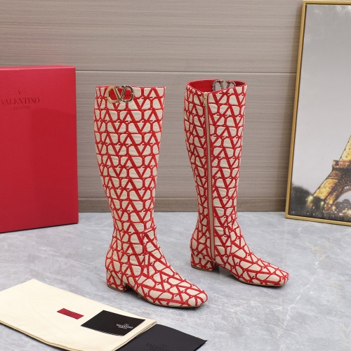 Replica Valentino Boots For Women #1132172 $202.00 USD for Wholesale