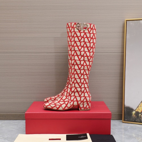 Replica Valentino Boots For Women #1132172 $202.00 USD for Wholesale