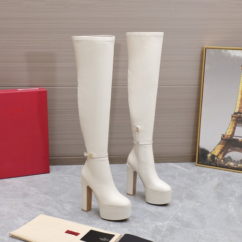 Replica Valentino Boots For Women #1132176 $172.00 USD for Wholesale