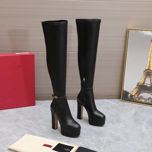 Replica Valentino Boots For Women #1132177 $172.00 USD for Wholesale