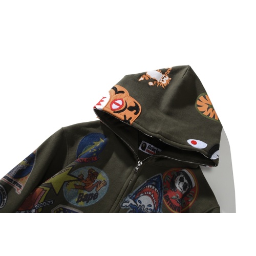 Replica Bape Jackets Long Sleeved For Men #1132387 $72.00 USD for Wholesale