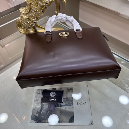 Replica Versace AAA Man Handbags #1132724 $155.00 USD for Wholesale